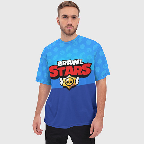 Мужская футболка оверсайз Brawl Stars / 3D-принт – фото 3