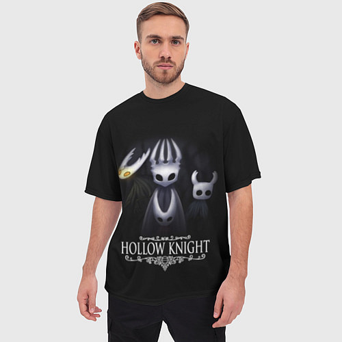 Мужская футболка оверсайз Hollow Knight / 3D-принт – фото 3