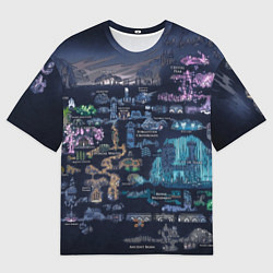 Футболка оверсайз мужская HOLLOW KNIGHT WORLD, цвет: 3D-принт