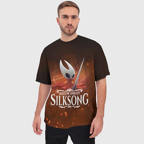 Мужская футболка оверсайз Hollow Knight: Silksong / 3D-принт – фото 3