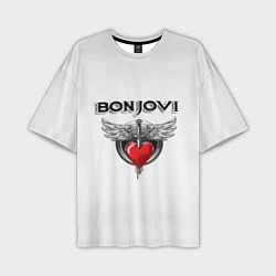 Футболка оверсайз мужская Bon Jovi, цвет: 3D-принт