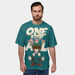 Футболка оверсайз мужская Моя геройская академия, цвет: 3D-принт — фото 2