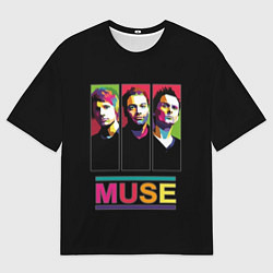 Мужская футболка оверсайз Muse pop-art