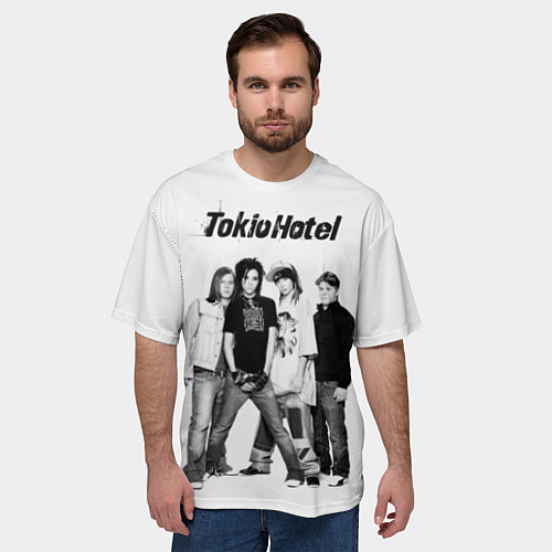 Мужская футболка оверсайз Tokio Hotel pop rock band / 3D-принт – фото 3