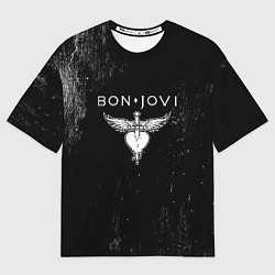 Футболка оверсайз мужская Bon Jovi, цвет: 3D-принт