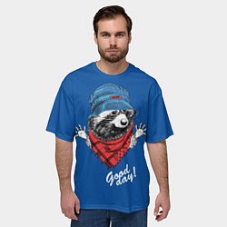 Футболка оверсайз мужская Good day, цвет: 3D-принт — фото 2