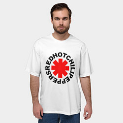 Футболка оверсайз мужская RED HOT CHILI PEPPERS, цвет: 3D-принт — фото 2