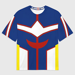 Футболка оверсайз мужская ALL MIGHT MY HERO ACADEMIA MHA МОЯ ГЕРОЙСКАЯ АКАДЕ, цвет: 3D-принт