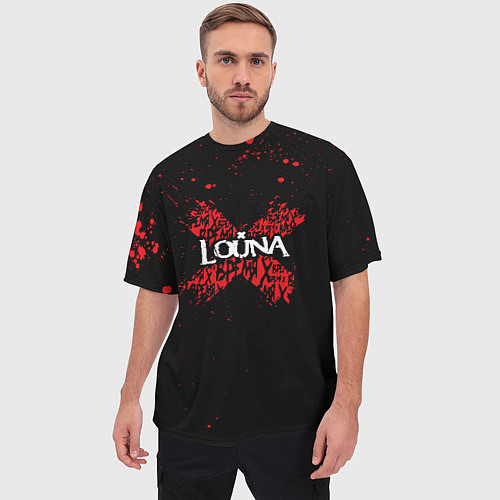 Мужская футболка оверсайз Louna / 3D-принт – фото 3
