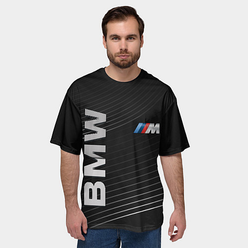 Мужская футболка оверсайз BMW / 3D-принт – фото 3