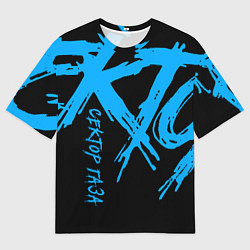 Футболка оверсайз мужская Сектор Газа, цвет: 3D-принт