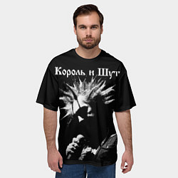 Футболка оверсайз мужская Король и Шут Анархия спина, цвет: 3D-принт — фото 2