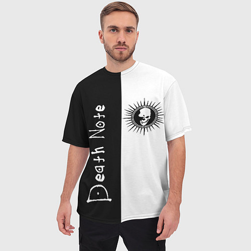 Мужская футболка оверсайз Death Note 1 / 3D-принт – фото 3