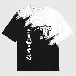 Футболка оверсайз мужская ЧЁРНЫЙ КЛЕВЕР, цвет: 3D-принт