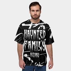 Футболка оверсайз мужская KIZARU - HAUNTED FAMILY, цвет: 3D-принт — фото 2