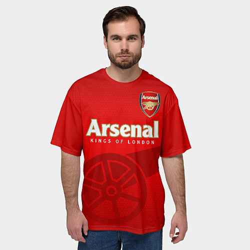 Мужская футболка оверсайз Arsenal / 3D-принт – фото 3