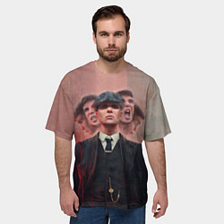 Футболка оверсайз мужская Томас Шелби Peaky Blinders, цвет: 3D-принт — фото 2