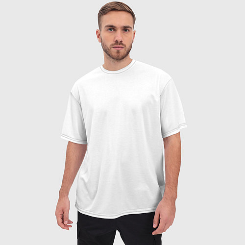 Мужская футболка оверсайз Без дизайна / 3D-принт – фото 3