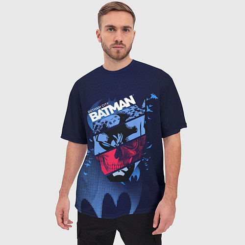 Мужская футболка оверсайз Gotham City Batman / 3D-принт – фото 3