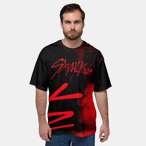 Мужская футболка оверсайз Stray Kids / 3D-принт – фото 3