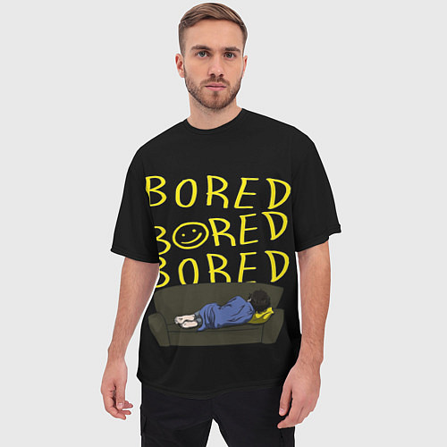 Мужская футболка оверсайз Boreb / 3D-принт – фото 3