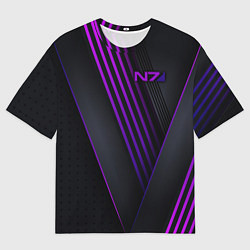 Футболка оверсайз мужская Mass Effect N7, цвет: 3D-принт