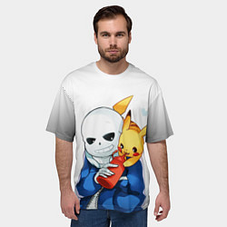 Футболка оверсайз мужская UNDERTALE, цвет: 3D-принт — фото 2