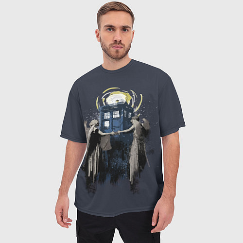 Мужская футболка оверсайз Doctor Who / 3D-принт – фото 3