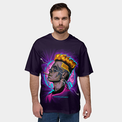 Мужская футболка оверсайз SAYONARA BOY / 3D-принт – фото 3