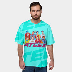 Футболка оверсайз мужская Ateez, цвет: 3D-принт — фото 2