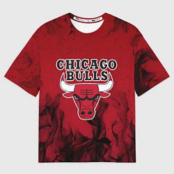 Футболка оверсайз мужская CHICAGO BULLS, цвет: 3D-принт