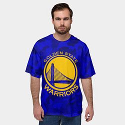 Футболка оверсайз мужская GOLDEN STATE WARRIORS, цвет: 3D-принт — фото 2