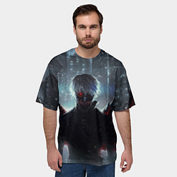 Футболка оверсайз мужская Токийский Гуль, цвет: 3D-принт — фото 2