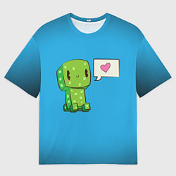 Футболка оверсайз мужская MINECRAFT, цвет: 3D-принт