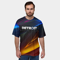 Футболка оверсайз мужская DETROIT BECOME HUMAN, цвет: 3D-принт — фото 2