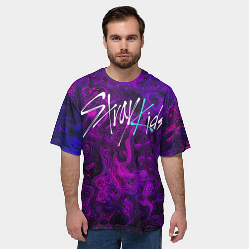 Мужская футболка оверсайз Stray Kids / 3D-принт – фото 3