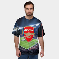 Футболка оверсайз мужская FC Arsenal, цвет: 3D-принт — фото 2