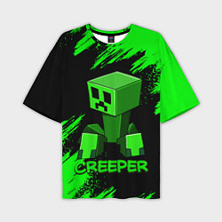 Футболка оверсайз мужская MINECRAFT CREEPER, цвет: 3D-принт