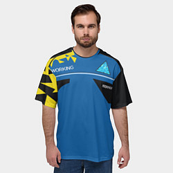 Футболка оверсайз мужская Detroit:become, цвет: 3D-принт — фото 2