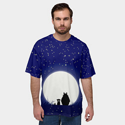 Футболка оверсайз мужская Мой сосед Тоторо, цвет: 3D-принт — фото 2