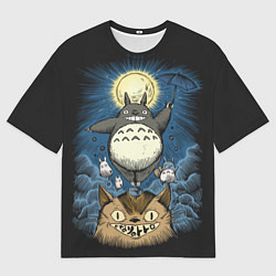 Футболка оверсайз мужская My Neighbor Totoro, цвет: 3D-принт