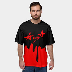 Футболка оверсайз мужская АлисА, цвет: 3D-принт — фото 2