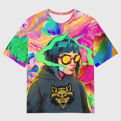 Футболка оверсайз мужская Девушка На Стиле, цвет: 3D-принт