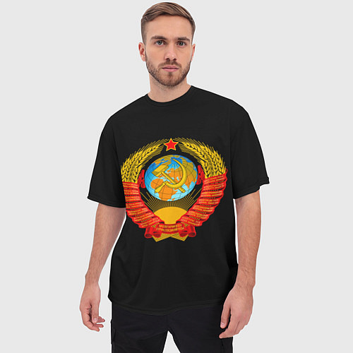 Мужская футболка оверсайз СССР / 3D-принт – фото 3