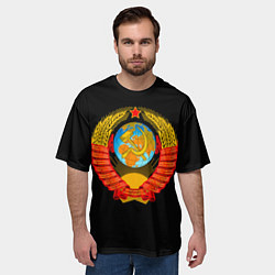 Футболка оверсайз мужская СССР, цвет: 3D-принт — фото 2
