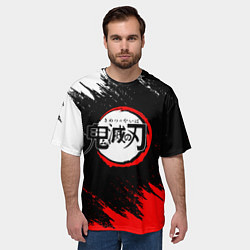 Футболка оверсайз мужская KIMETSU NO YAIBA, цвет: 3D-принт — фото 2