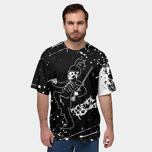 Мужская футболка оверсайз My Chemical Romance / 3D-принт – фото 3
