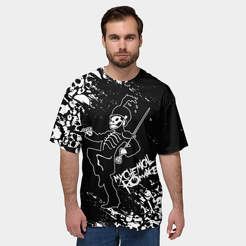 Мужская футболка оверсайз My Chemical Romance / 3D-принт – фото 3