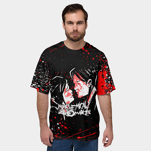 Мужская футболка оверсайз My Chemical Romance / 3D-принт – фото 3