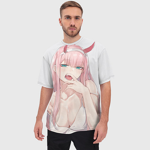 Мужская футболка оверсайз Ahegao / 3D-принт – фото 3